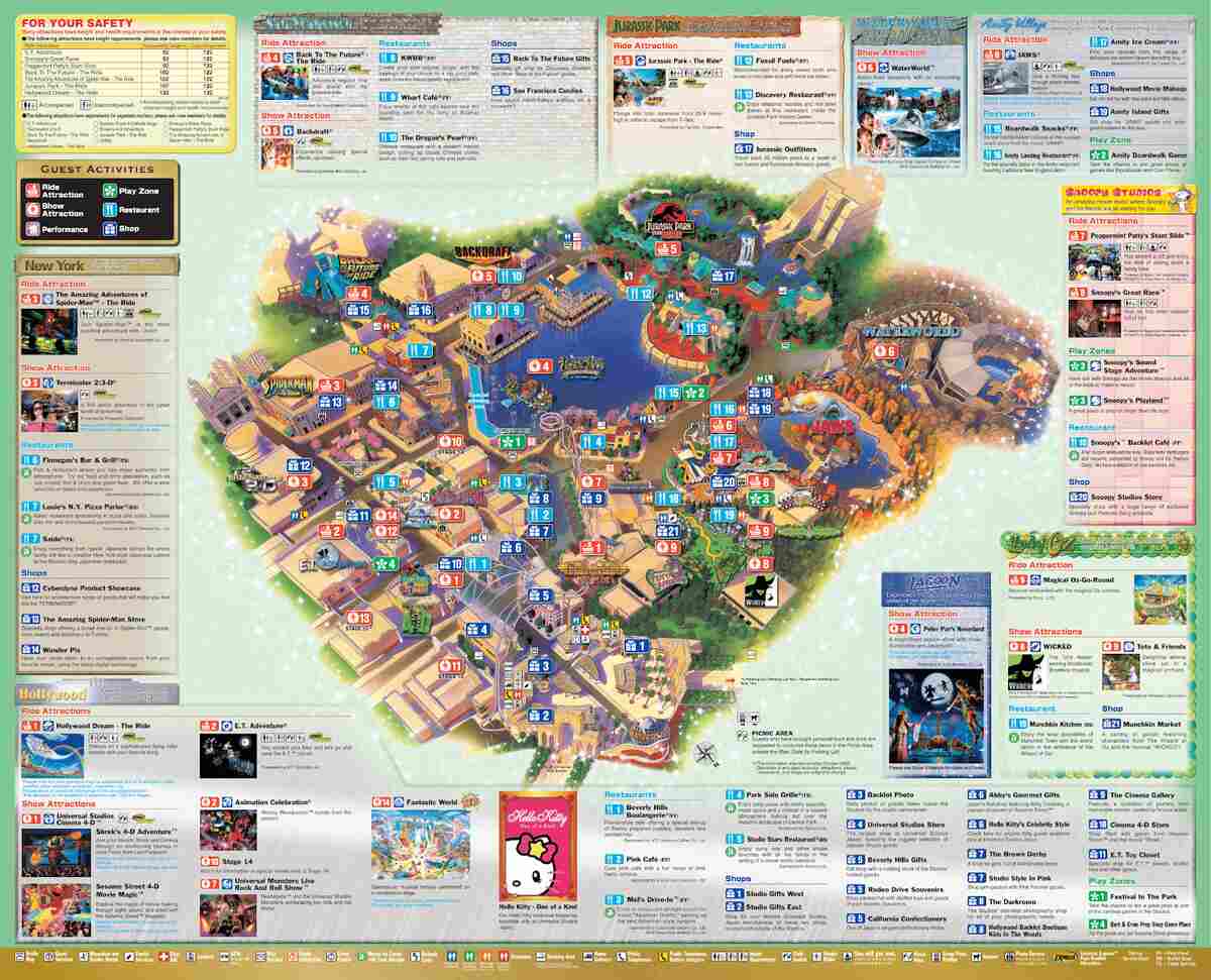 USJ interactive map